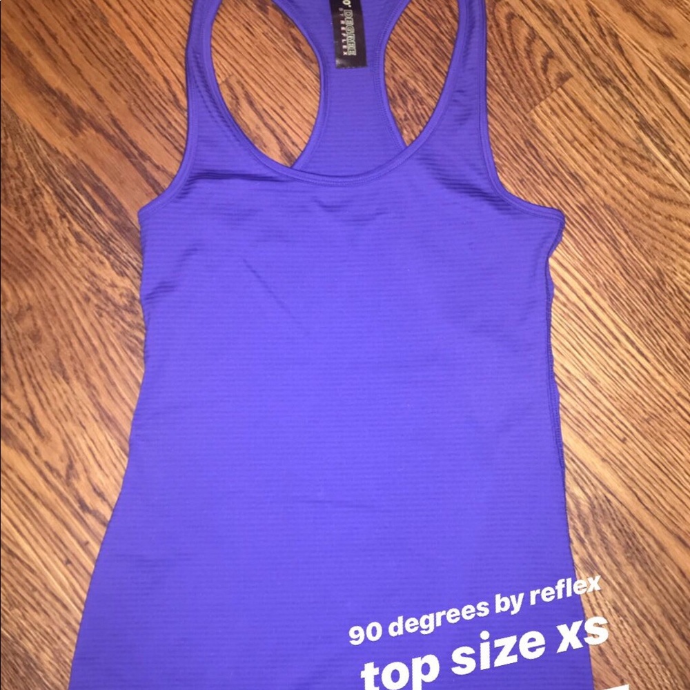 Purple workout tank
